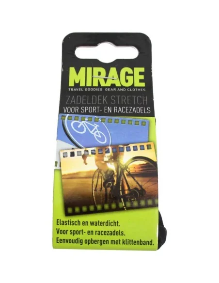 Zadeldek Mirage Sport/Race van stretch nylon - zwart