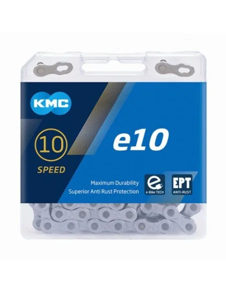Ketting 10 speed KMC e10 EPT 136 schakels - zilver