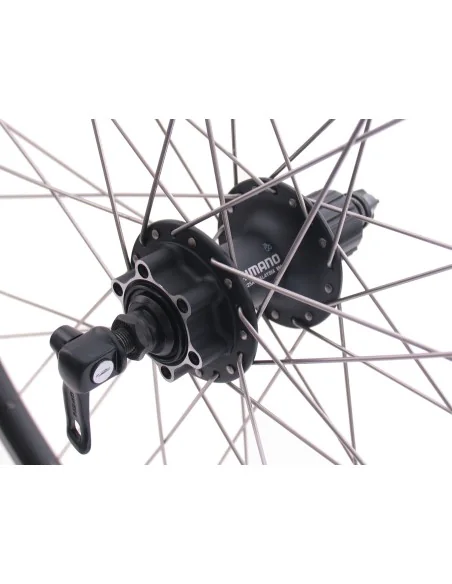 Achterwiel 26" / 559x19C Ryde Andra 30 velg met Shimano FH-M525 8/9/10 speed naaf voor 6 bouts remschijf - zwart