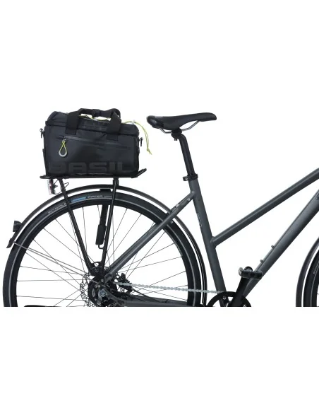 Bagagedragertas Basil Miles 7 liter 32 x 19 x 21 cm - zwart