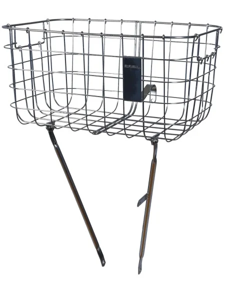 Fietsmand Basil Robin 27 liter 47 x 31 x 25 cm - zilver