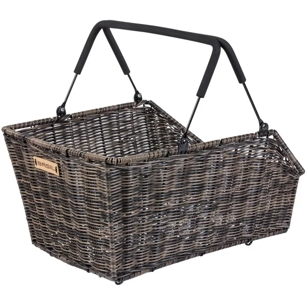 Fietsmand Basil Cento Rattan Look MIK 46 x 34 x 26 cm - nature brown