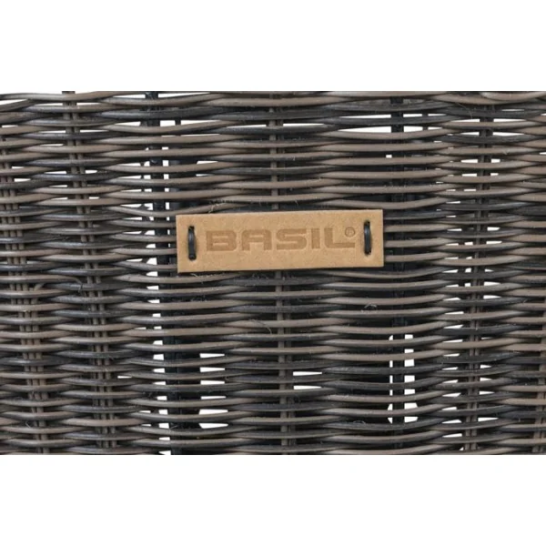 Fietsmand Basil Bremen Rattan Look KF 18 x 30 x 24 cm - nature brown