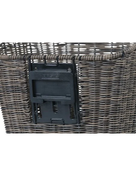Fietsmand Basil Bremen Rattan Look KF 18 x 30 x 24 cm - nature brown