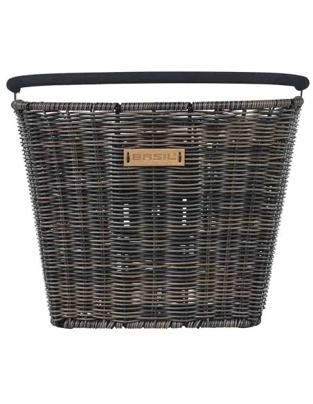 Fietsmand Basil Bremen Rattan Look KF 18 x 30 x 24 cm - nature brown