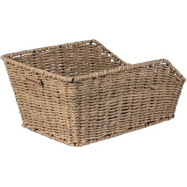 Fietsmand Basil Cento Rattan Look 47 x 34 x 22 cm - bruin