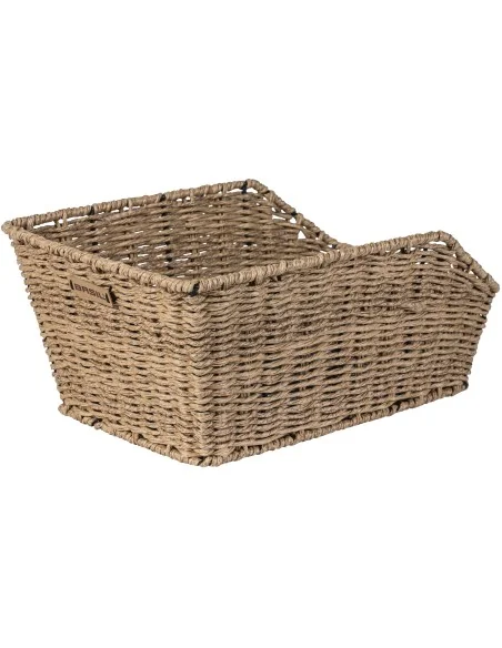 Fietsmand Basil Cento Rattan Look 47 x 34 x 22 cm - bruin