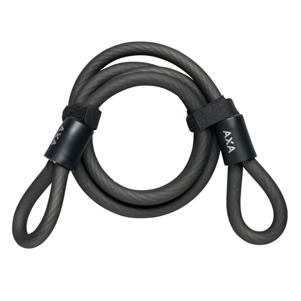 Slotkabel Axa Double Loop 120/10 - zwart
