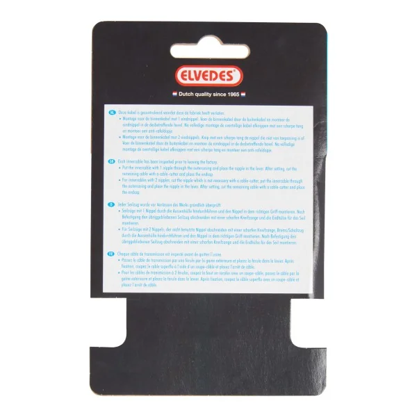 Schakel binnenkabel Elvedes 4000mm RVS Slick Ø1,1mm Shimano / Sram N-nippel (op kaart) - Zilver