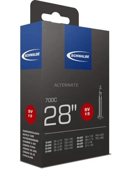 Binnenband Schwalbe SV15 28" / 18/28-622/630 - 50mm ventiel