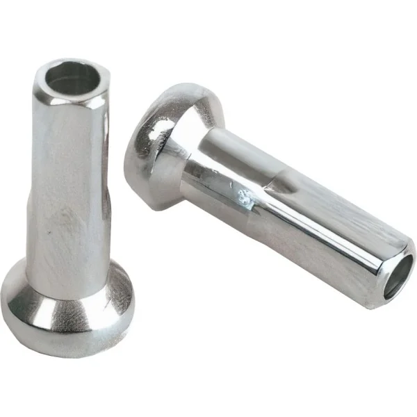 Spaaknippel Sapim velg 14 voor spaak 13 - zilver (100 stuks)