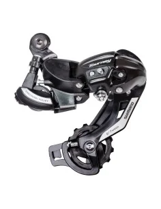 Achterderailleur 6/7-speed Shimano Tourney TY500 - directe montage (D-Type) - zwart