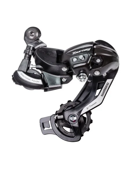Achterderailleur 6/7-speed Shimano Tourney TY500 - directe montage (D-Type) - zwart