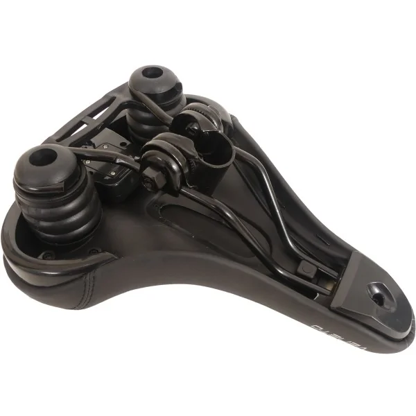 Fietszadel Edge Veneto incl. oppakbeugel en achterlicht - zwart