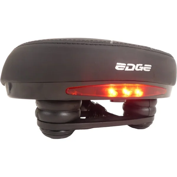 Fietszadel Edge Veneto incl. oppakbeugel en achterlicht - zwart