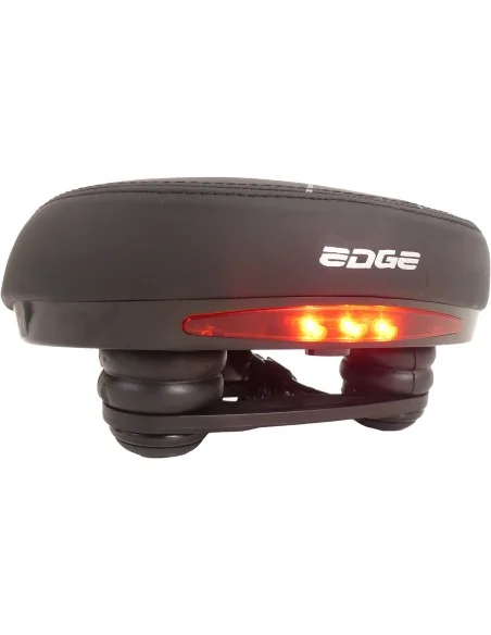 Fietszadel Edge Veneto incl. oppakbeugel en achterlicht - zwart