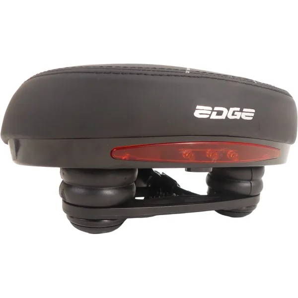 Fietszadel Edge Veneto incl. oppakbeugel en achterlicht - zwart