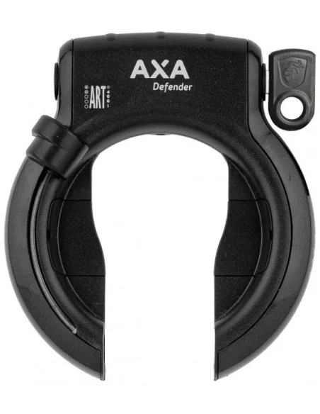 Ringslot Axa Defender met Bafang cilinder - glanzend zwart (werkplaatsverpakking)