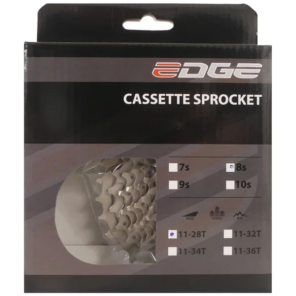 Cassette 8 speed Edge CS-M5008 11-28T - zilver