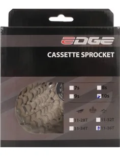 Cassette 10 speed Edge CS-M6010 11-36T - zilver