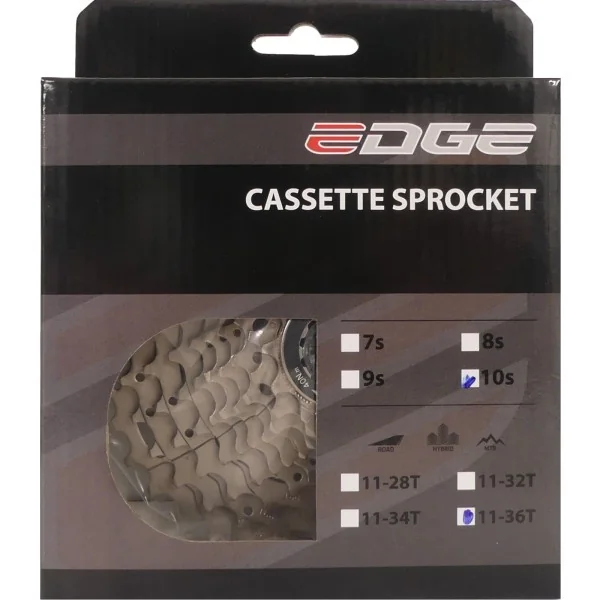 Cassette 10 speed Edge CS-M6010 11-36T - zilver