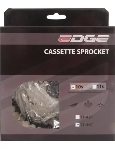 Cassette 10 speed Edge CS-M6010 11-46T -zilver/zwart