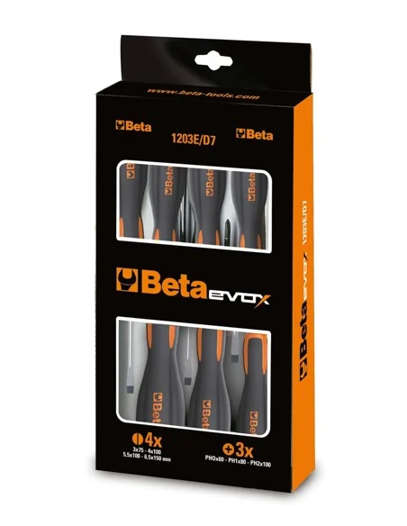Schroevendraaierset Beta Tools Evox 1203E/D8P - 8 delig