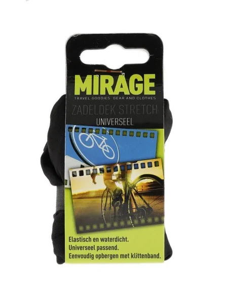 Zadeldek Mirage Undercover van stretch nylon - zwart