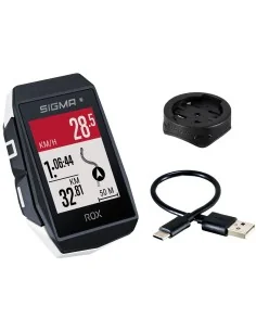 GPS Fietscomputer Sigma ROX 11.1 EVO GPS met standaard stuurhouder - wit