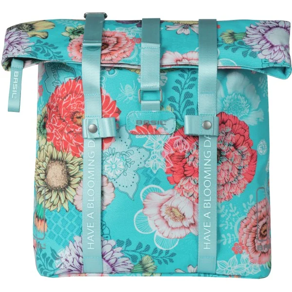 Fietstas Basil Bloom Field Shopper 20 liter 30 x 15 x 38 cm - sky blue