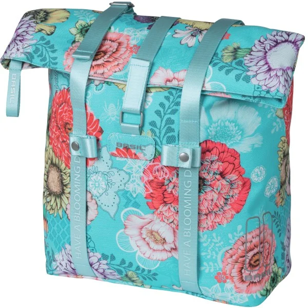 Fietstas Basil Bloom Field Shopper 20 liter 30 x 15 x 38 cm - sky blue