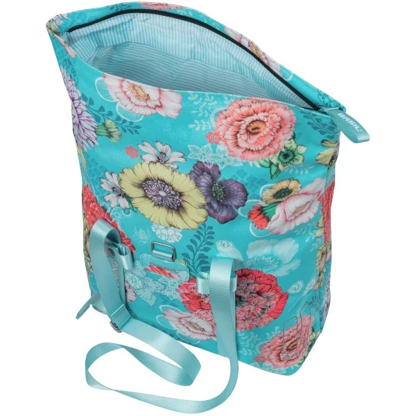 Fietstas Basil Bloom Field Shopper 20 liter 30 x 15 x 38 cm - sky blue