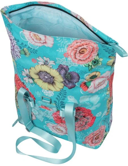 Fietstas Basil Bloom Field Shopper 20 liter 30 x 15 x 38 cm - sky blue