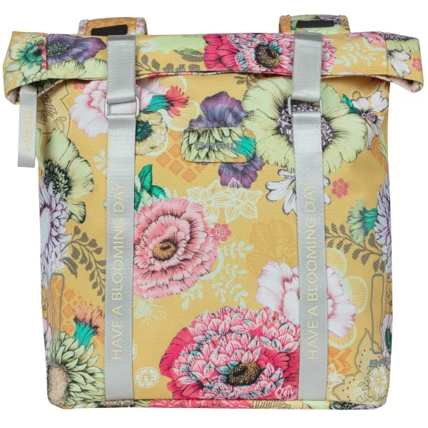Dubbele fietstas Basil Bloom Field 35 liter 30 x 15 x 33 cm - honey yellow