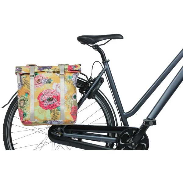 Dubbele fietstas Basil Bloom Field 35 liter 30 x 15 x 33 cm - honey yellow