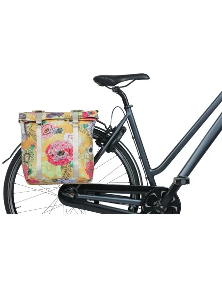 Dubbele fietstas Basil Bloom Field 35 liter 30 x 15 x 33 cm - honey yellow