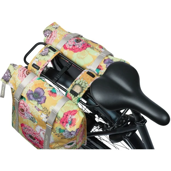 Dubbele fietstas Basil Bloom Field 35 liter 30 x 15 x 33 cm - honey yellow