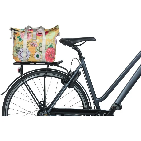 Fietstas Basil Bloom Field MIK (met KF-hook) 11 liter 29 x 15 x 28 cm - honey yellow