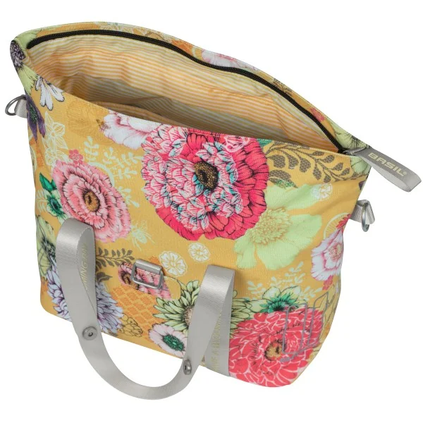 Fietstas Basil Bloom Field MIK (met KF-hook) 11 liter 29 x 15 x 28 cm - honey yellow