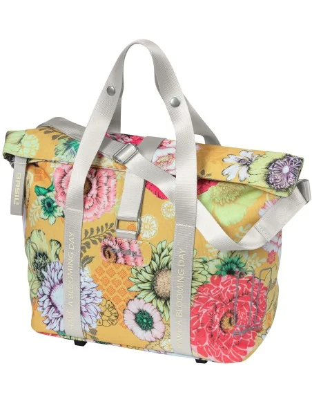 Fietstas Basil Bloom Field MIK (met KF-hook) 11 liter 29 x 15 x 28 cm - honey yellow