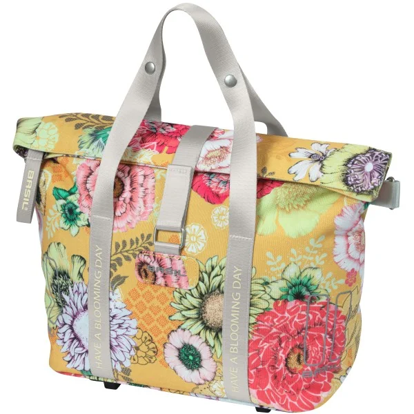 Fietstas Basil Bloom Field MIK (met KF-hook) 11 liter 29 x 15 x 28 cm - honey yellow
