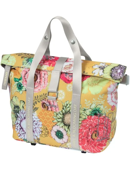 Fietstas Basil Bloom Field MIK (met KF-hook) 11 liter 29 x 15 x 28 cm - honey yellow