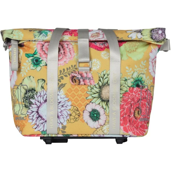 Fietstas Basil Bloom Field MIK (met KF-hook) 11 liter 29 x 15 x 28 cm - honey yellow