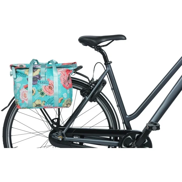 Fietstas Basil Bloom Field KF-hook MIK 11 liter 29 x 15 x 28 cm - sky blue