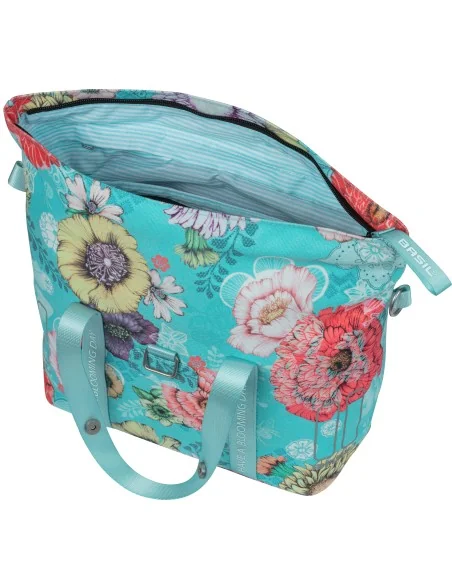 Fietstas Basil Bloom Field KF-hook MIK 11 liter 29 x 15 x 28 cm - sky blue