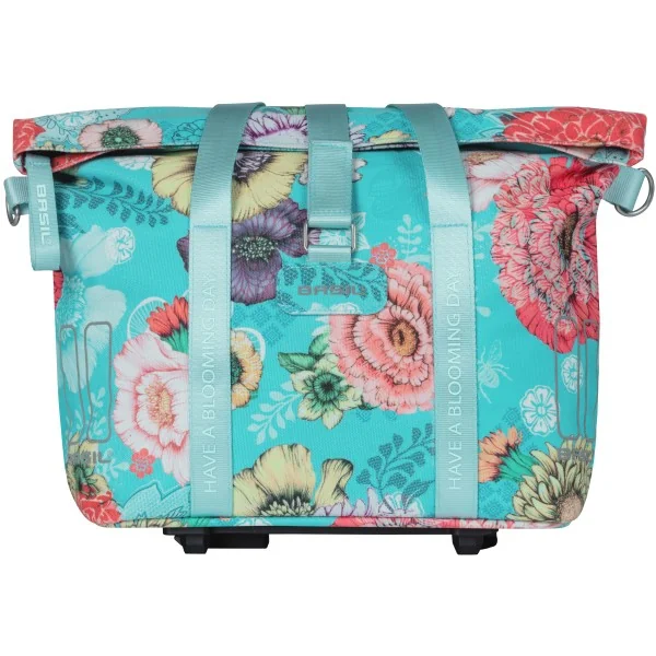 Fietstas Basil Bloom Field KF-hook MIK 11 liter 29 x 15 x 28 cm - sky blue