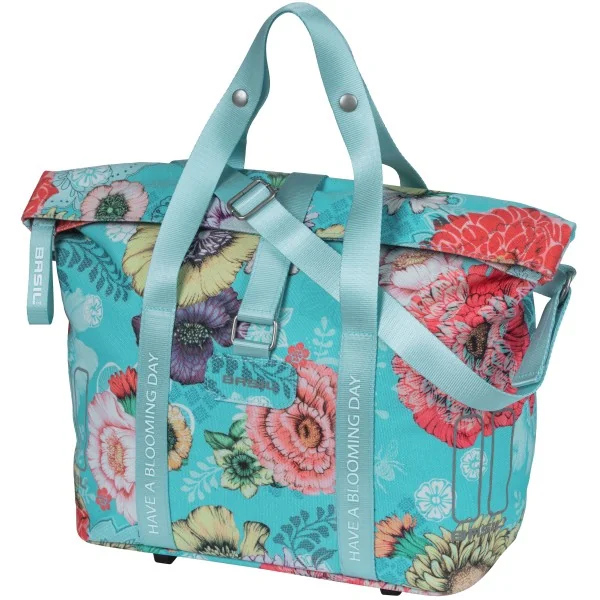 Fietstas Basil Bloom Field KF-hook MIK 11 liter 29 x 15 x 28 cm - sky blue