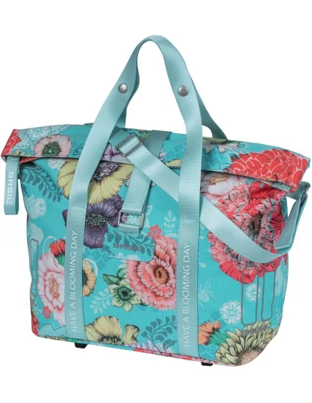 Fietstas Basil Bloom Field KF-hook MIK 11 liter 29 x 15 x 28 cm - sky blue