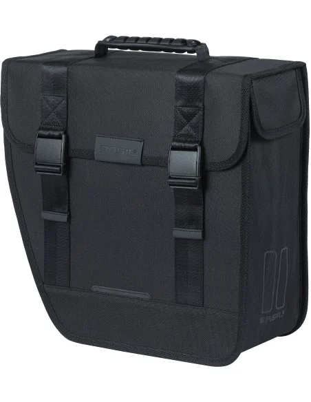 Fietstas Basil Tour Single Left 14 liter 34 x 14 x 34 cm - zwart