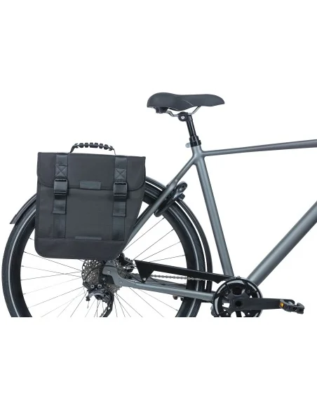Fietstas Basil Tour Single Right 14 liter 34 x 14 x 34 cm - zwart